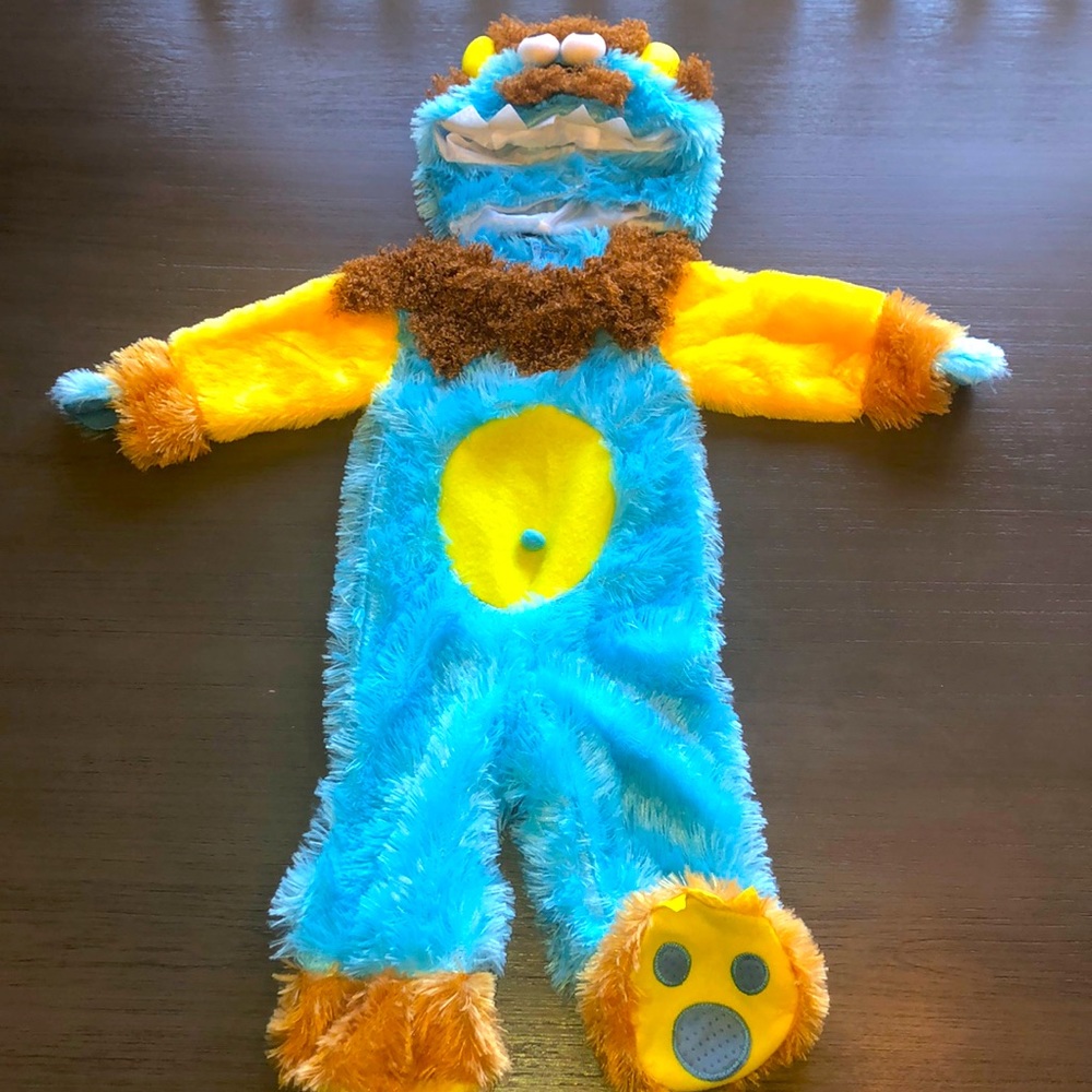 EUC Blue Monster Costume Size 12